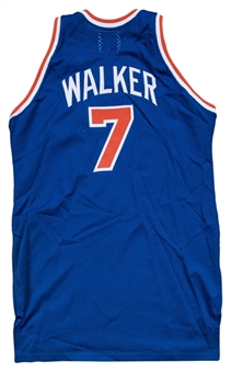 1989-90 Kenny Walker Game Used New York Knicks Road Jersey
